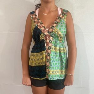 Anthropology Sweet pea V-neck tank blouse